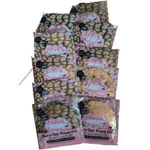 Sun’s Out, Pouts Out Gold Foil Lip Mask – Hydrating 10-Pack – New Sealed
